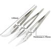 3pcs Ceramic Tip Labor-saving Electronic Soldering Tweezers, Anti-Static Reverse Acid Resistant Precision Chuck Tweezers 2025