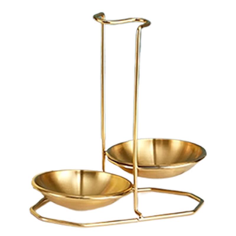 Gold Double Ladle Holder Rack
