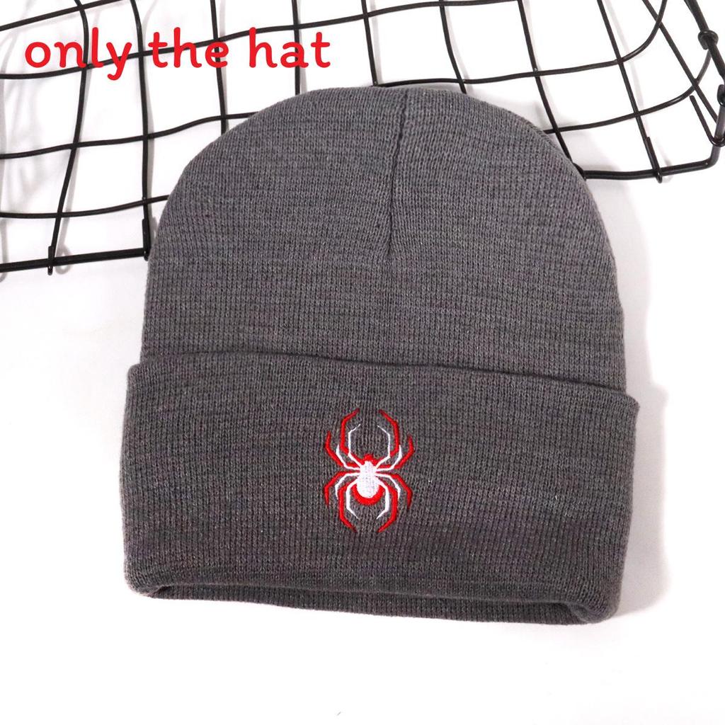 Spider Animal Inspired Embroidered Knit Hat For And Street Fashion Enthusiasts