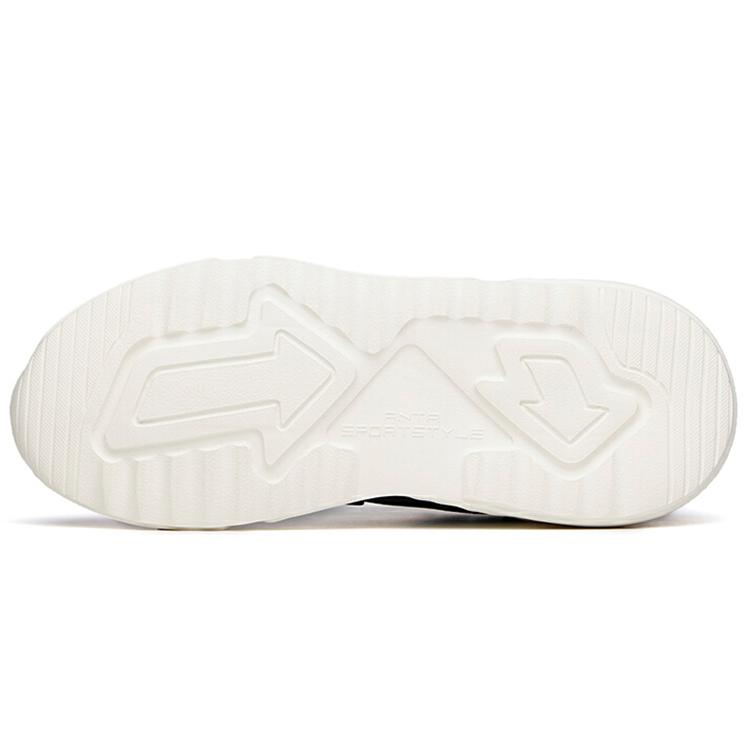 New ANTA Casual Shoes Women's Low top Ivory White/Black 122138862-4