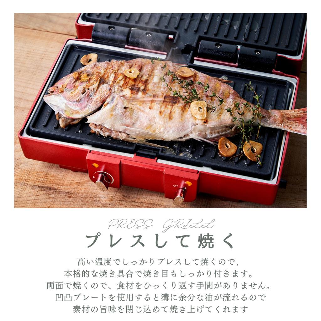 D&S Press Grill, a Sandwich Grilling Hot Plate with a Flat, Corrugated, and Reversible Plates, Press Maker Multi-Grill Burrito DS.8717