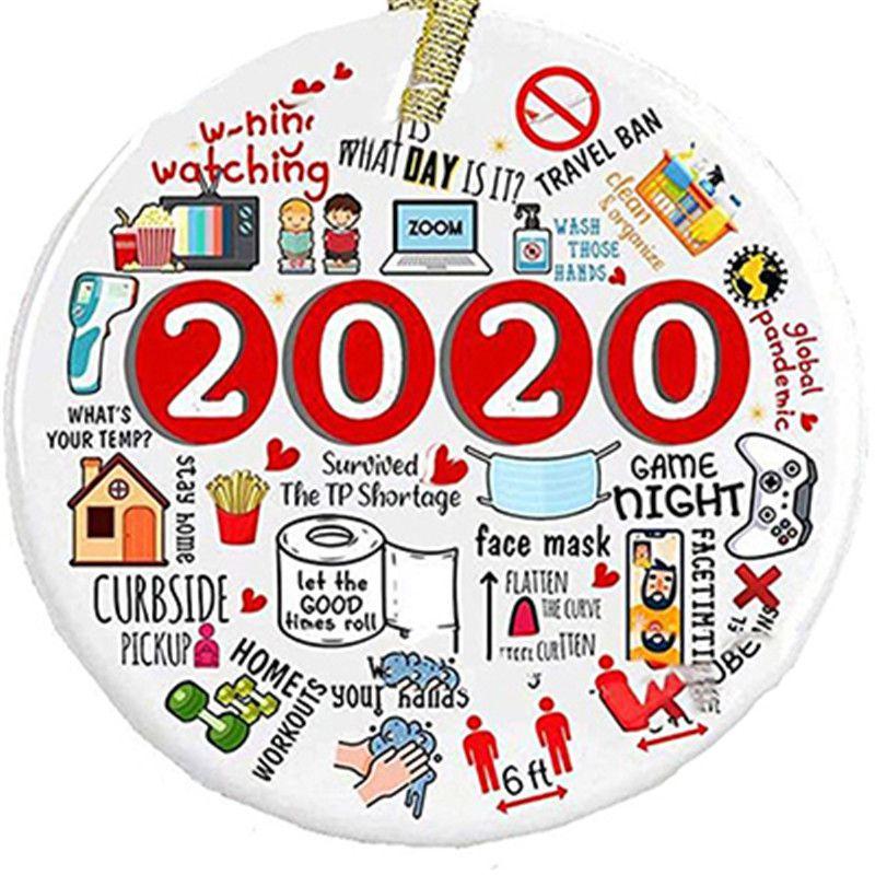 2020 A Year To Remember Christmas Pandemic Ornament Acrylic Circular Keepsake