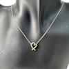 Used Tiffany Tiffany Loving Heart Necklace Silver 925 Women's