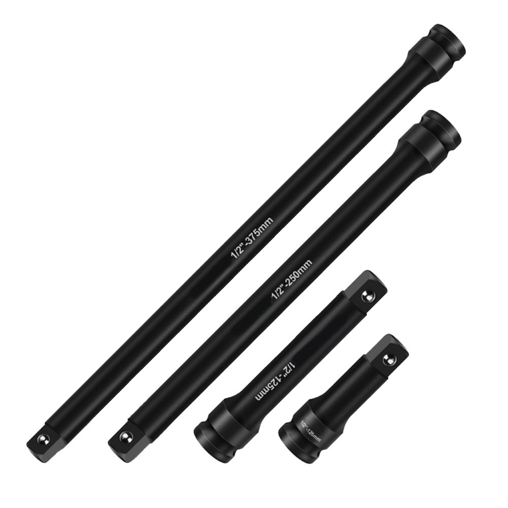 1/1/11/11inch Extension Bar For Impact Driver Socket Wrench Auto Repair Tool Chrome Vanadium Steel 1/1 Inch Drive Black