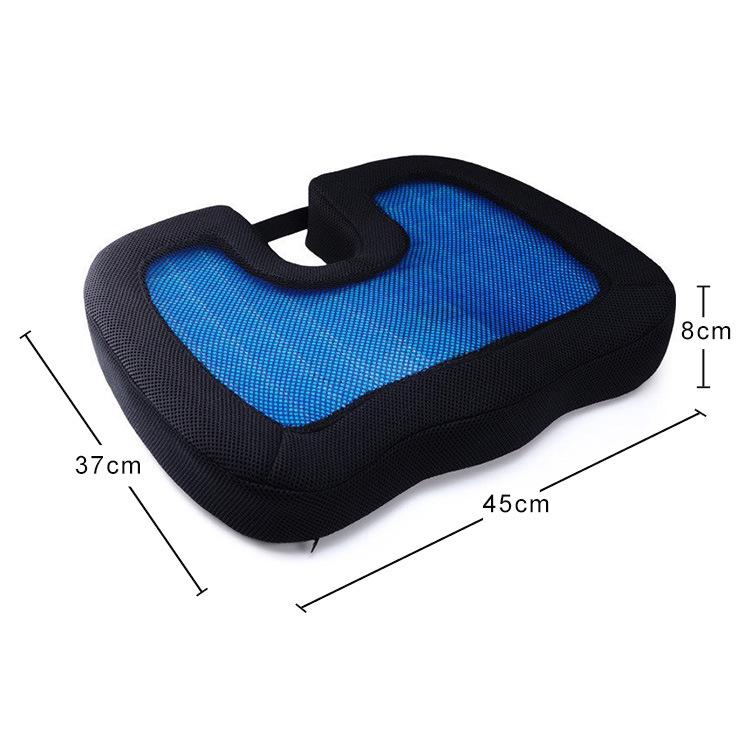 Breathable Memory Foam Seat Cushion, Rebound Wedge Pad for Car or Office Chair.