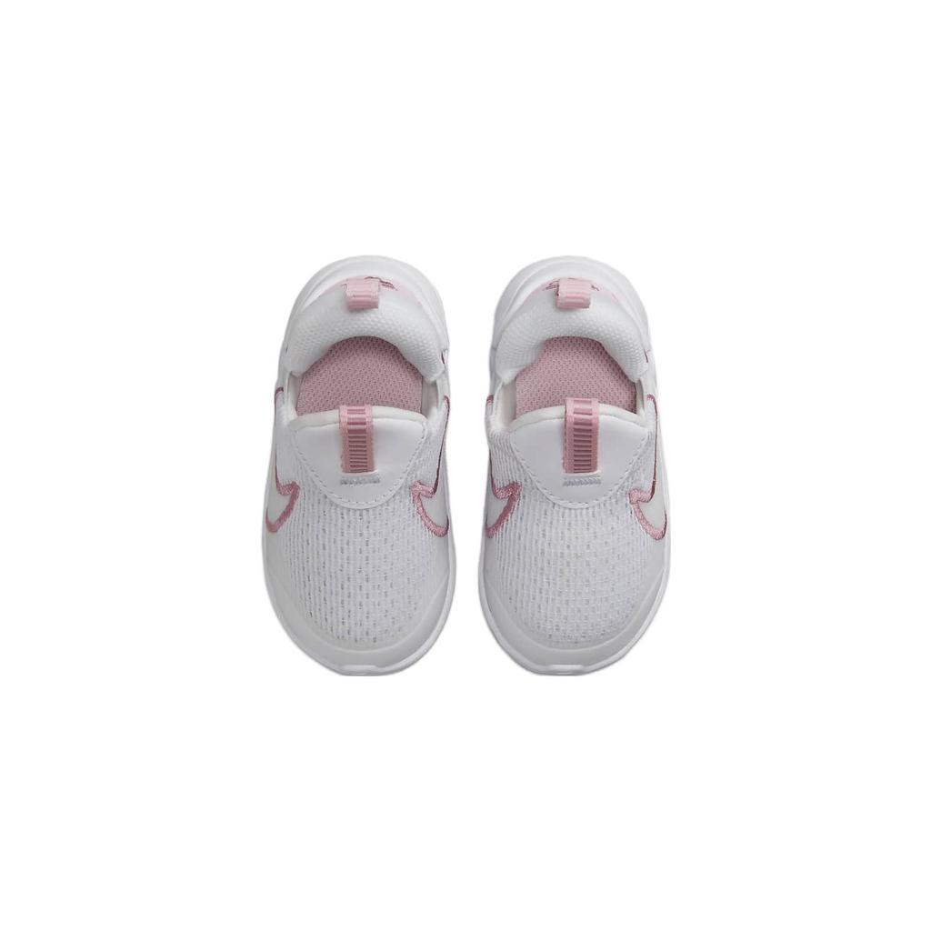 New Nike Flex Plus 2 TD Slip-Resistant Anti-Kick Low-Top Baby & Toddler Shoes White Pink Infant And Toddler DV8998-100