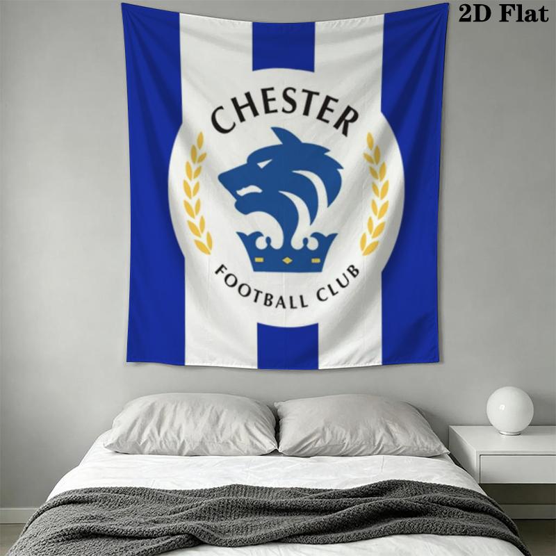 Chesterfield F.C Wall Tapestry Aesthetic Wall Hanging Printed Fabric Blanket Decorative Tapestries for Bedroom Living Room Home Decor