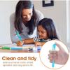 12 Pcs Erasers Pen-Style Set, Durable 6 Retractable Click Eraser Pen Shell + 6 Eraser, Good Cleaning Effect Erasers for Kids Students Artist Painting