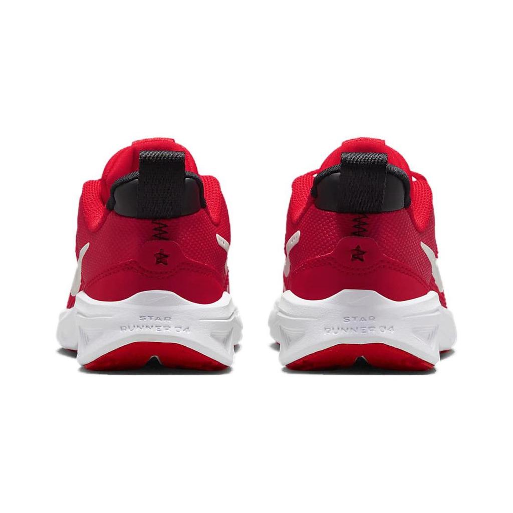 Nike Star Runner 4 PS University Red Kids Sneakers Black White Summit-White DX7614-600
