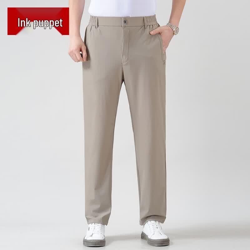 Men s Summer Breathable Quick-Dry Elastic Casual Pants 3XL