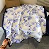 Spring, Summer and Autumn New Simulation Silk Scarf Female Decorative Hobo Shawl Sunscreen Beach Towel