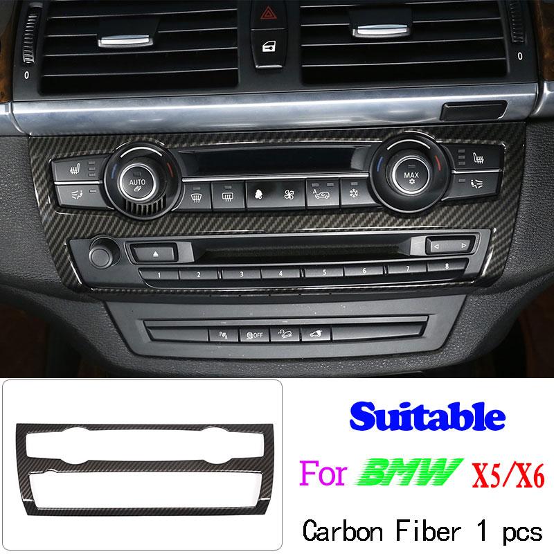 Car Accessories Carbon Fiber Style For BMW X5 X6 E70 E71 2008-2013 ABS Car Interior Decoration Strip Frame Cover Trim Sticker