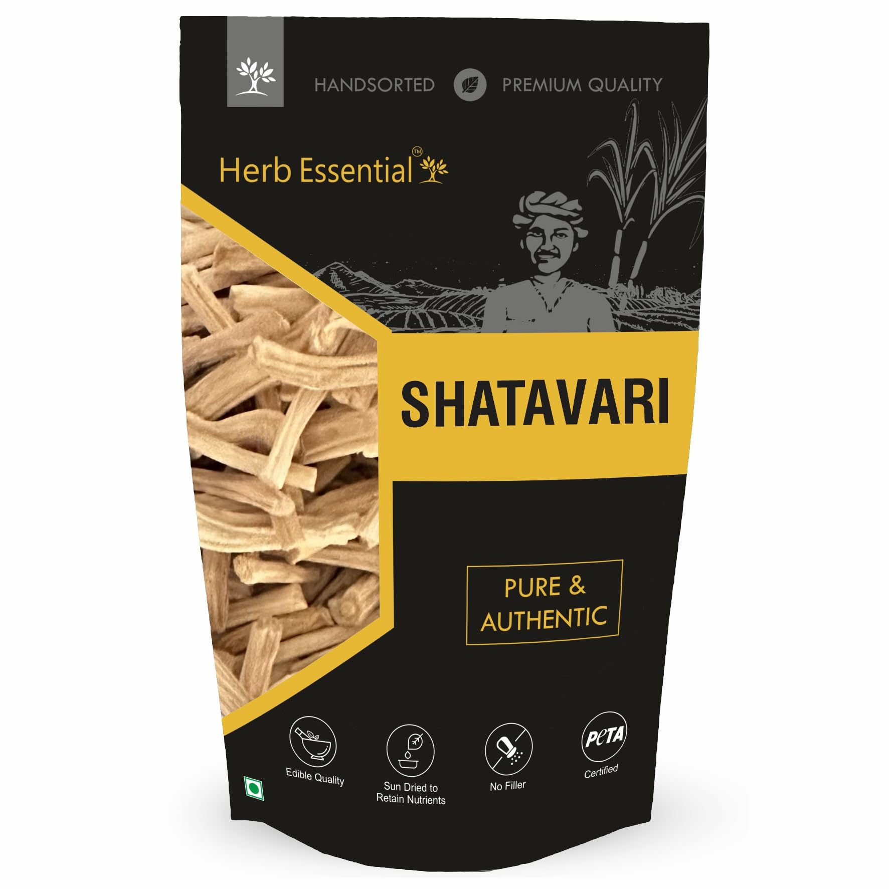 Kräuter Ätherisch Shatavari Wurzel bio 100g - Reines Ayurvedisches Kräuterergänzungsmittel für das Wohlbefinden von Frauen | Unterstützt die Reproduktive Gesundheit, Menstruelle Bala