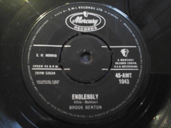 

7inch Record BROOK BENTON - Endlessly 45AMT1043 Mercury 1959 UK Rock Used