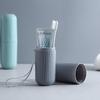 2025 Hot Sale Portable Toothbrush Case Business Travel Plastic Dust Proof Toothpaste Toothbrush Cup Holder