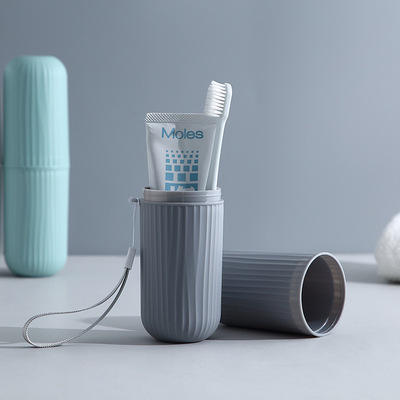 2025 Hot Sale Portable Toothbrush Case Business Travel Plastic Dust Proof Toothpaste Toothbrush Cup Holder