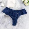 Women Sexy Lace Lingerie Temptation Low-waist Thong Panties Transparent High Quality Embroidery Underwear Female G String