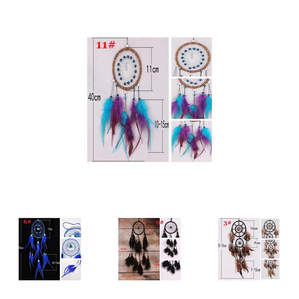 Unique Handmade Dream Catcher With Soft Feathers For Charming Wall And Car Display