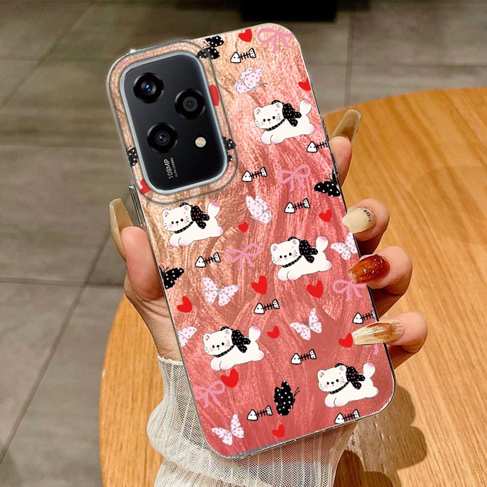 Bunte Schmetterling Farbverlauf Hülle Für Huawei Honor 400 200 Magic5 Lite 200 Pro X9a X9c X8a Handyhüllen Weiche Silikon Stoßstange Harte PC Rückseite