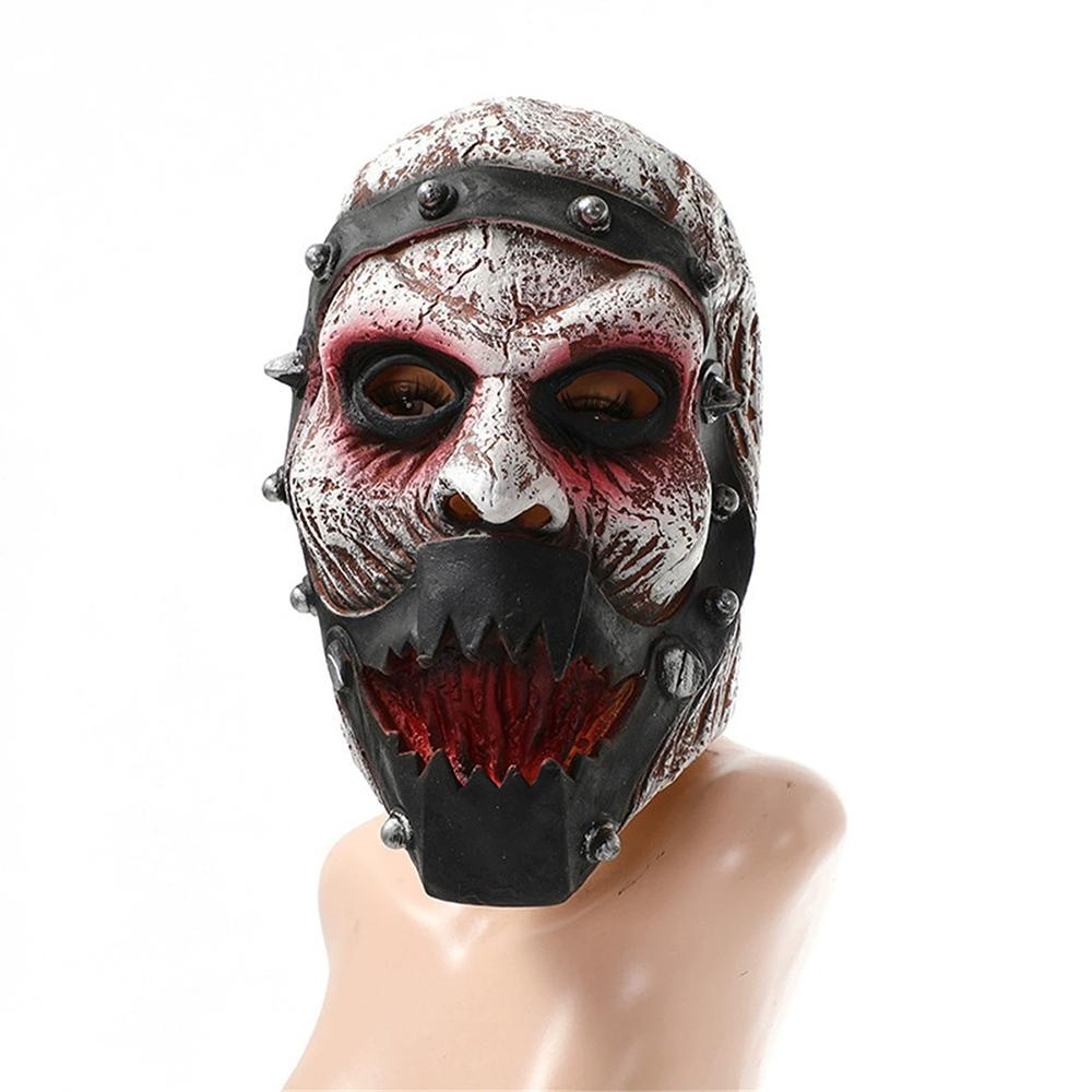 Latex Mask Spooky Haunted House Prop Full-Face Mask Medieval Carnival Mask For Party Escape Room Haunted House