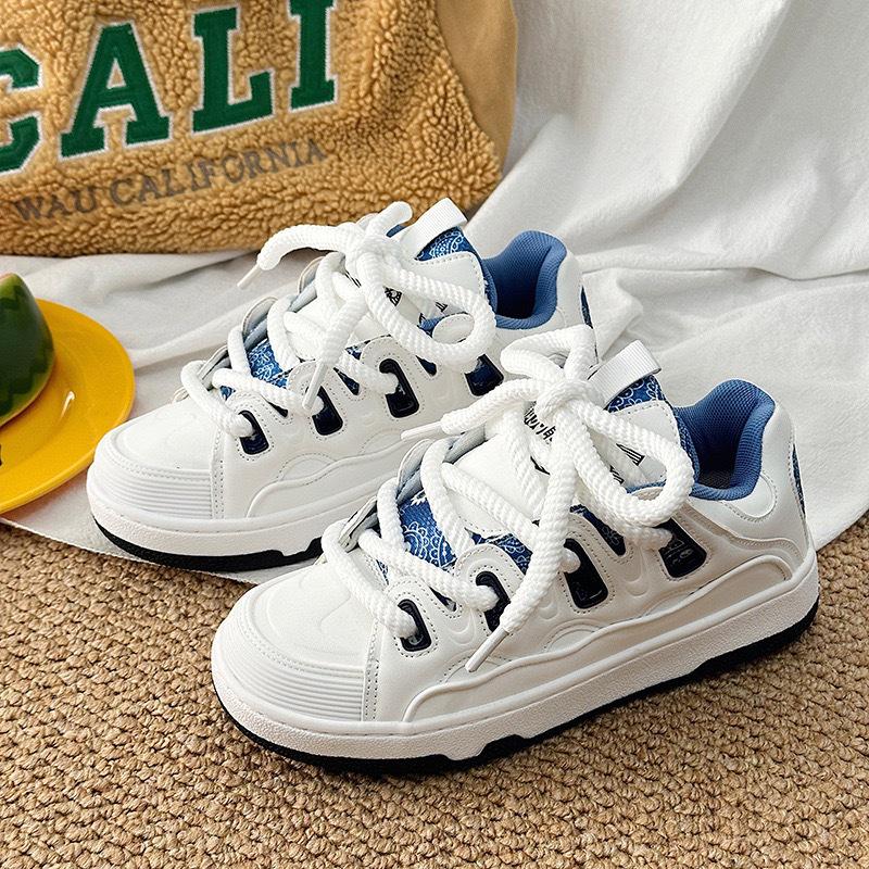 Unisex American High Street White Canvas Loafers - Trendy Spring Height-Increasing Casual Sneakers