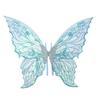 Sparkling Organza Butterfly Fairy Wings Gradient Sheer Costume Wing Set  Cosplay Party