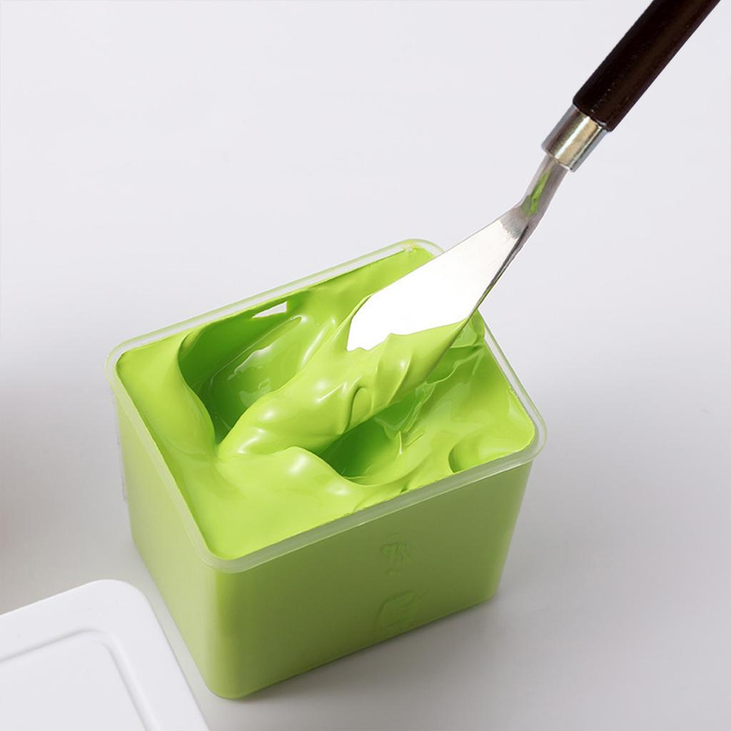 Oil Painting Spatula Palette Knife Convenient To Use with Sturdy Wood Handle Design Suitable for Mixing Spreading Scumbling