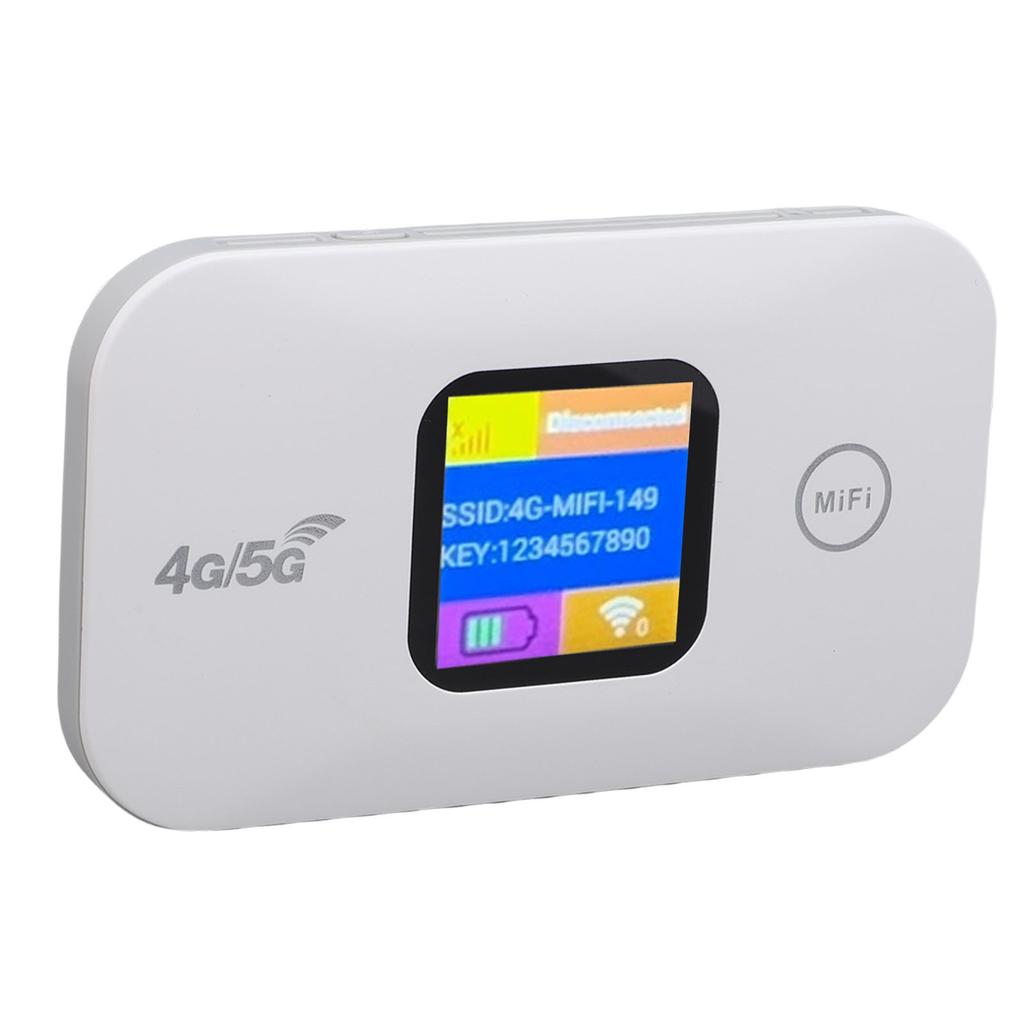 4G Mobile Hotspot Portable LED Display 300Mbps SIM Slot Connect Up to 10 Devices Portable WiFi Hotspot for Travel