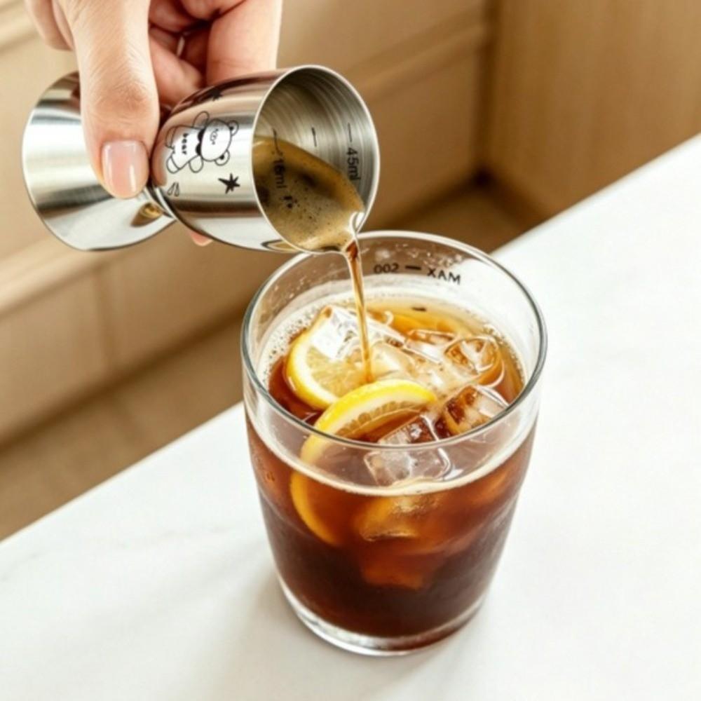30/60ML Stainless Steel Jigger Accurate Bar Jigger Creative Measuring Cup Bar Tools