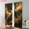 2pcs   plane printing Popular Curtains Double Phoenix Flying Pattern Versatile Polyester (without rod) Gifts Perfect for