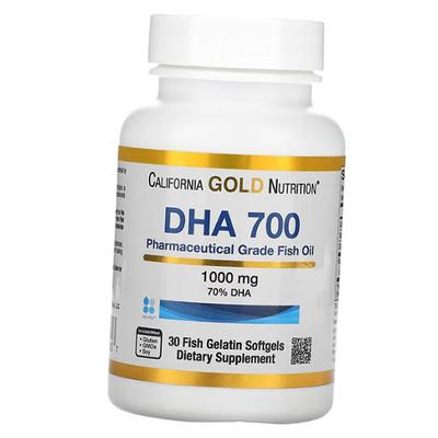 Docosahexaensäure, DHA 700 Fischöl Pharmazeutische Qualität, 30 Weichkapseln (67427008)