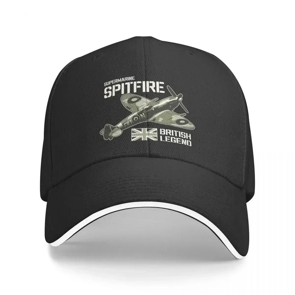 Samolot myśliwski Samolot RAF Samolot z II wojny światowej Brytyjska legenda Spitfire Czapka bejsbolówka Unisex Czapka z daszkiem Daszek Przeciwsłoneczny Kapelusz outdoorowy