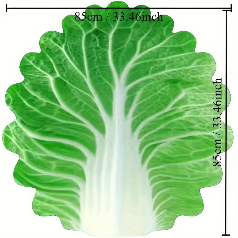 

1pc Adorable Cabbage Pattern Fleece Blanket - Super Soft, Lightweight, Machine Washable, Twill Weave, All-Season Warmth