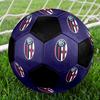 SIZE 5 Bologna FC Soccer Ball Colorful All Ages Machine Stitched PVC Competition Ready Durable High-Bounce