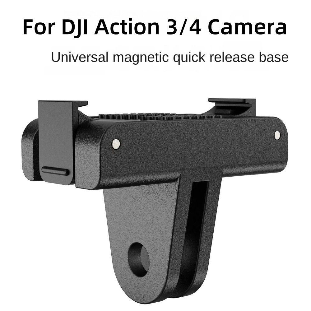 Magnet Tripod Connector Quick Release Camera Base Connector for DJI Action 3/4 Camera