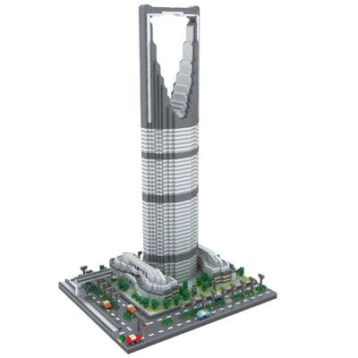 Sky Sunstar Shanghai Kingdom Tower Nanoblock Weiliyz070