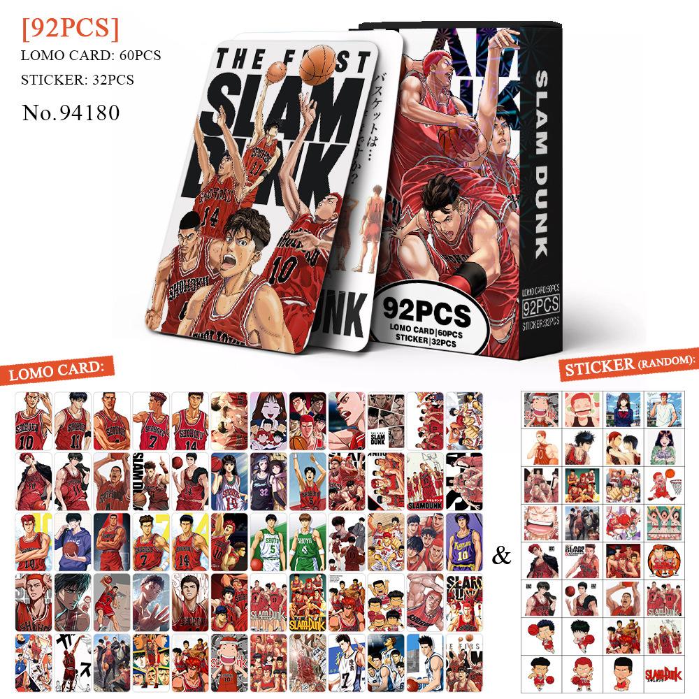 92pcs/set SLAMDUNK Anime Lomo Card with Postcards Message Photo Collection Birthday Gift