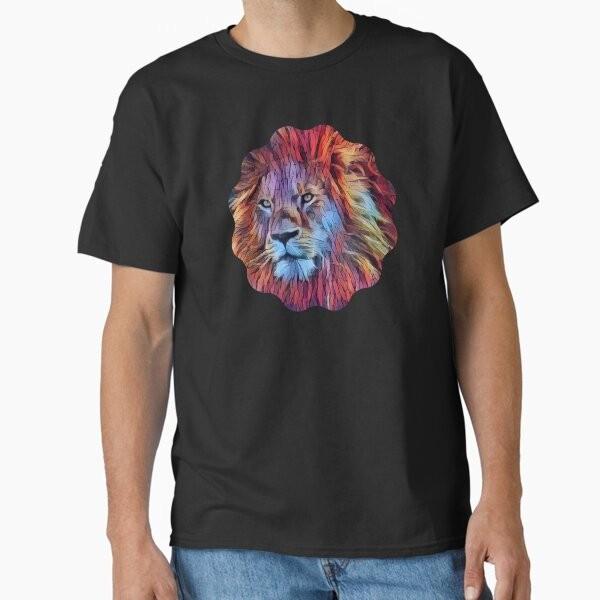 Colorful Lion King of the Jungle Classic T-Sh T-Shirt Made in US/AUS Size S-2XL Unisex T-Shirt S
