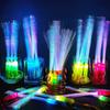 Lewtemi 60 Pack Fiber Optic Wand Glow Wand LED Light Up Wand Bulk with 3 Flashing Models Flashing Sticks with Included Batteries for Birthday Party
