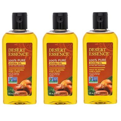 Desert Essence Pure Jojoba Oil 118mlx3