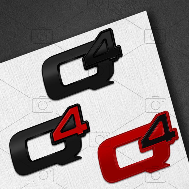 HNQJR1 Car Metal Q4 Logo Badge Steering Wheel Decals Styling For Alfa Romeo Stelvio Mito Stradale Giulietta Emblems Sticker Accessories