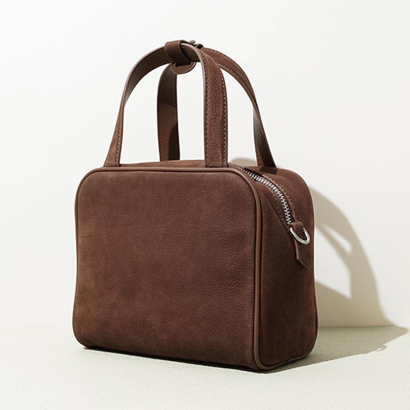 Neue Fashi Handtasche Einfach Hochwertiges Rindsleder Erste Schicht Vielseitig Kleine Quadratische Tasche Lässige Pendler Umhänge-Umhängetasche