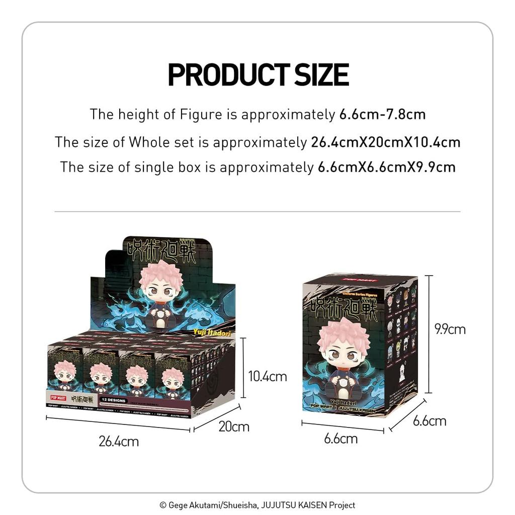 POP MART Jujutsu Kaisen Uniform Series Pop Mart Gacha Gacha Blind Box Figure Plastic Model Premium Toy PVC Soft Vinyl Original Character Birthday