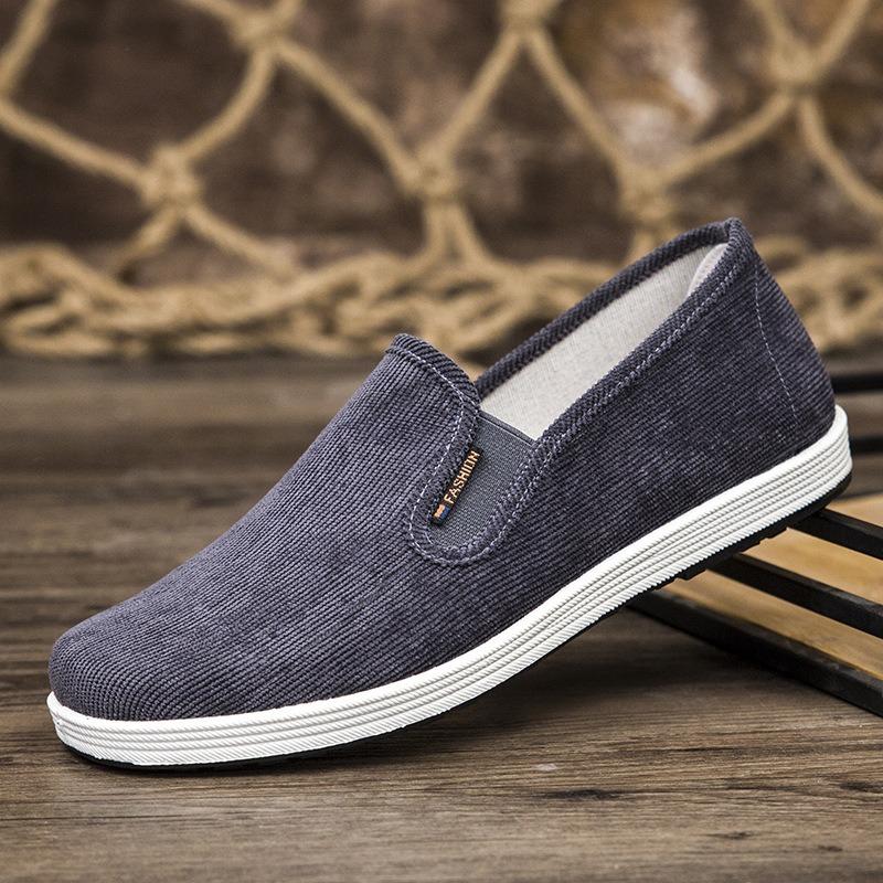 Cloth shoes men's spring and autumn breathable men's casual shoes lasagna cloth shoes medium and old outdoor shoes