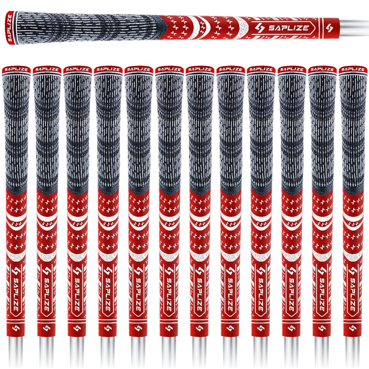 

от SAPLIZE Golf Красный 13 Стандартный [Набор 13] Грипс, Резина с полукодом, Разноцветный, Стандартный среднего размера, Противоскользящий,
