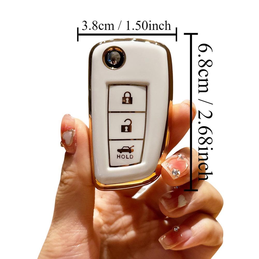 Carcasa moale TPU pentru cheia de la distanță pentru Nissan X-Trail Qashqai J11 Juke Murano Micra Tiida Maxima Altima Kicks Accesorii