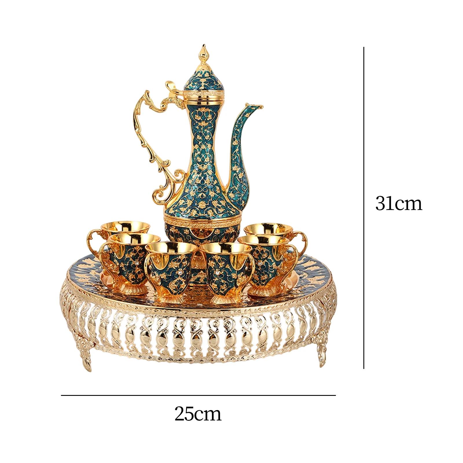 

Набір турецької кавової чашки та чайника Вінтажний для дому Чайна вечірка Весільний подарунокчайник, кавова чашка, прикраса для дому, весільний подарунок.