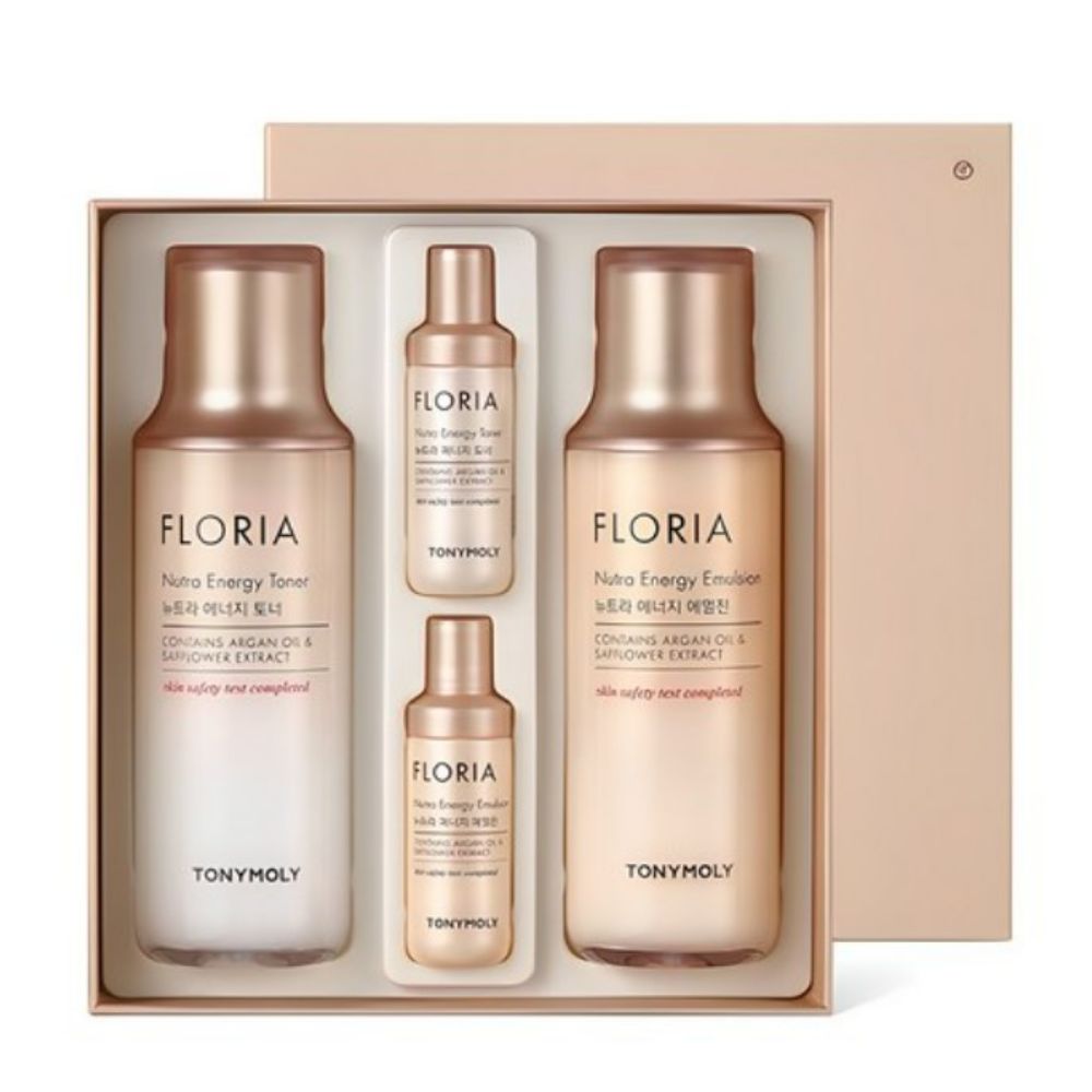 TONYMOLY Floria Nutra Energy Skincare Set Hydrating & Nourishing Care (Toner 150ml+20ml / Emulsion 150ml+20ml)