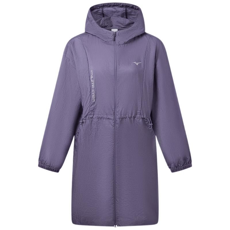 

Mizuno Women s Mid-Length Sport Casual Windbreaker Jacket M