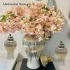 Ceramic Plated Gold Striped Vase Universal Storage Jar Desktop Ornament General Jar Hotel Home Dried Flower Vase Ginger Jar Gift